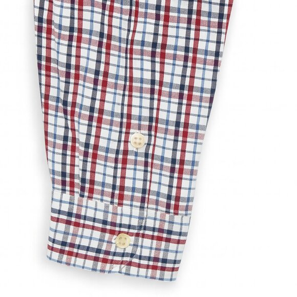 Lacoste Men’s Plaid Button-Down Dress Shirt Size 44 (Large) - Picture 6 of 6